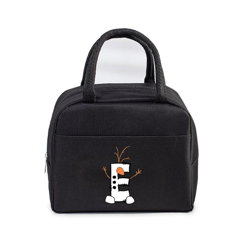 26 letter lunch box bag portable bento bag office worker student large lunch bag