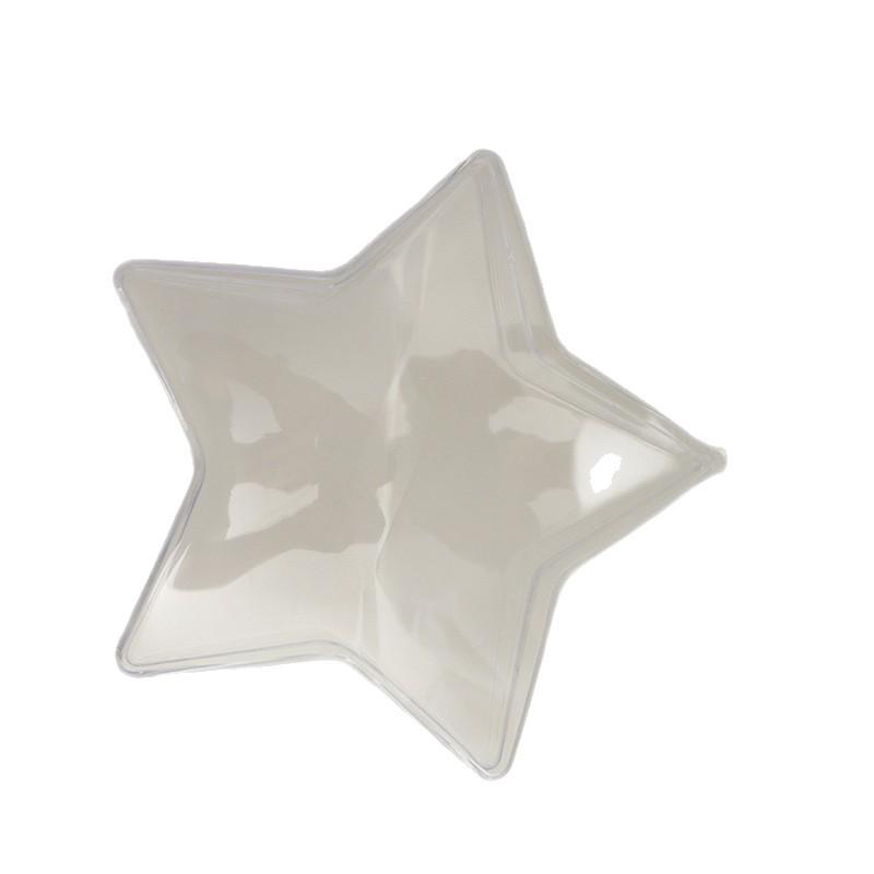 10CM Transparent Creative Christmas Star Candy Box - Plastic Gift Packaging & Hanging Ornament