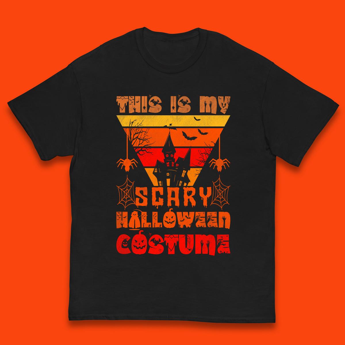 This Is My Scary Halloween Costume Spooky Haunted House Creepy Halloween Kids T Shirt 100