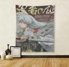 1PC Inuyasha Sesshomaru Tapestry Vintage Anime Manga Wall Hanging Japanese Retro Print Decor for Bedroom  Living Room Printed