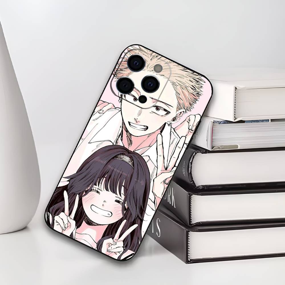 R-Rintaro Tsumugi K-Kaoruko Waguri Phone Case For iPhone 17,16,15,14,13,12,11 Plus,Pro Max,XS,Soft Black Cover