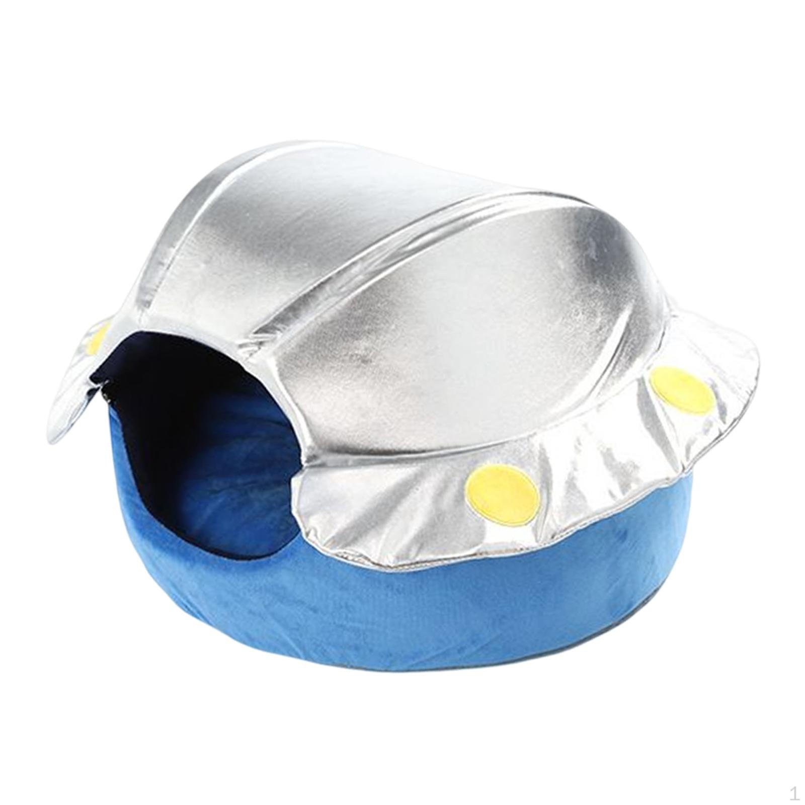 

Pet Dog Hut Shelter Comfortable Washable Plush Removable Cushion for Kitten, Indoor, Kitty 40x46x25cm Fly Disc