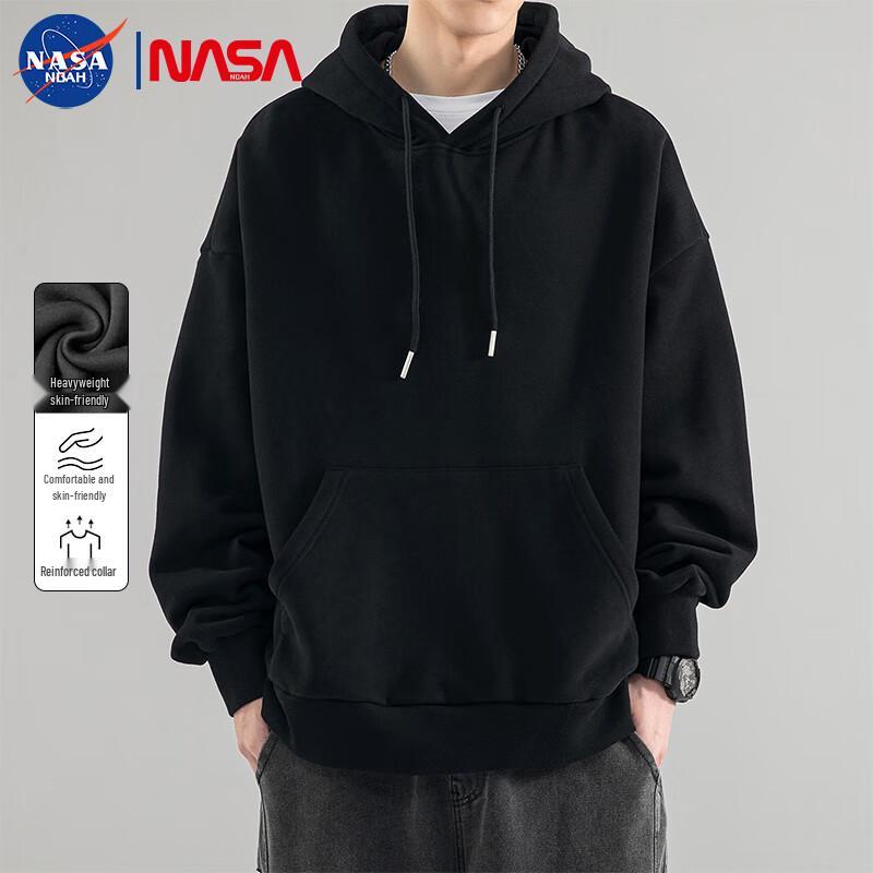NASA NOAH Men's Heavyweight Solid Color Hoodie