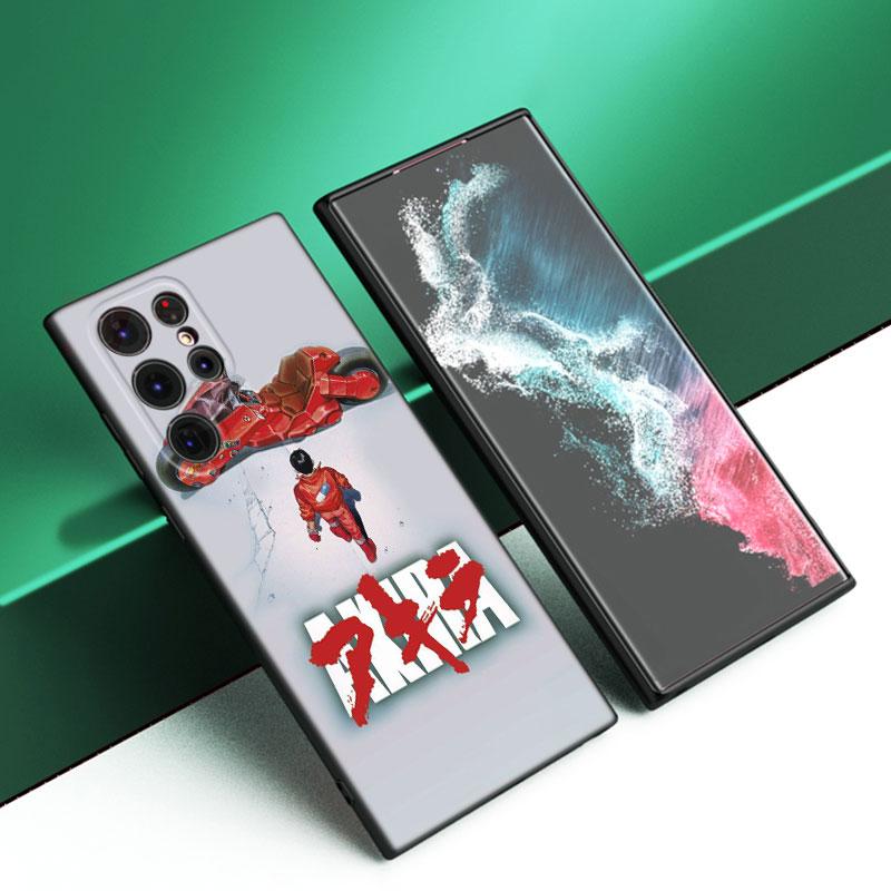 Akira 1988 Film Black Silicone Phone Case For Samsung Galaxy S23 S21 S20 FE S24 S22 Ultra S10E S10 S9 S8 Plus