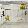 1 Piece of Accessory, Color and Style Shipped Randomly, Parrot Suspension Bridge Toy, Budgerigar, Lovebird, Cockatiel Toy, Swing