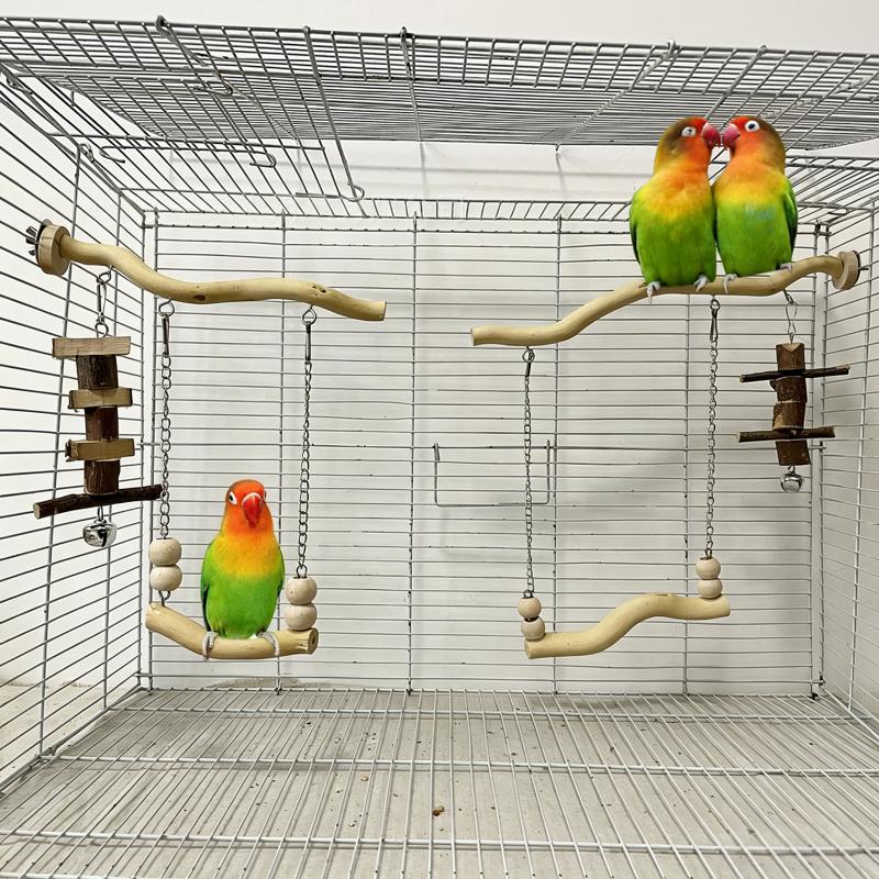 1 Piece of Accessory, Color and Style Shipped Randomly, Parrot Suspension Bridge Toy, Budgerigar, Lovebird, Cockatiel Toy, Swing