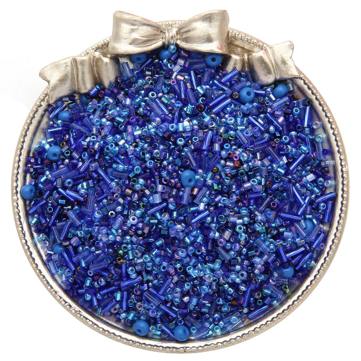 

20 г/пакет 1,5-4,5 мм японский бисер смешанные круглые стеклянные бусины Delica смешанные цвета и размеры стеклянная трубка-стеклярус для аксессуаров одежды королевский синий