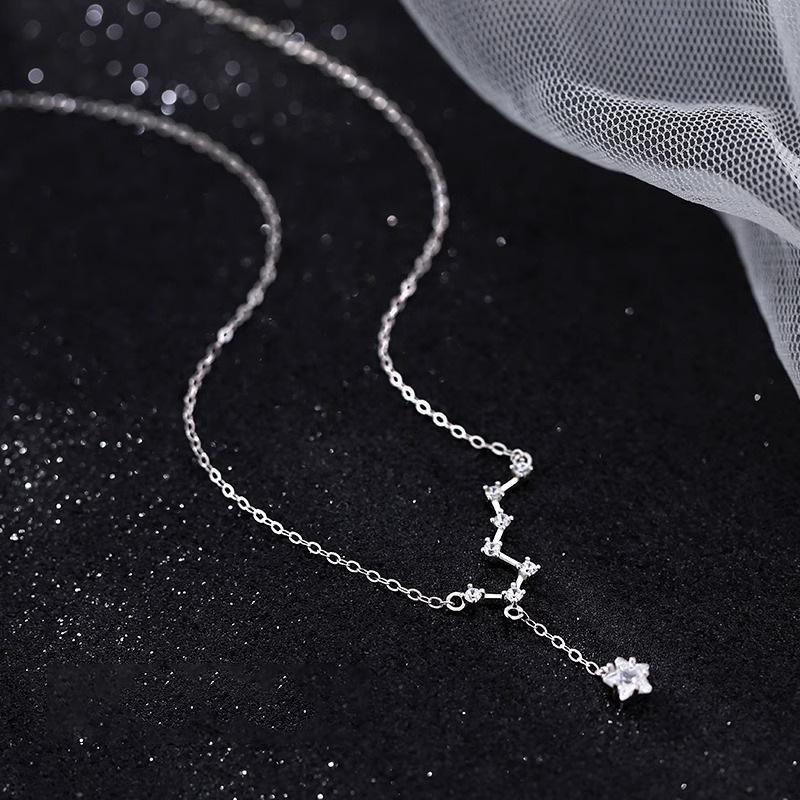 Ursa Major Seven Stars Women s Chinese Style Clavicle Chain: Simple, Trendy, Fashionable Internet Celebrity Choker Necklace.