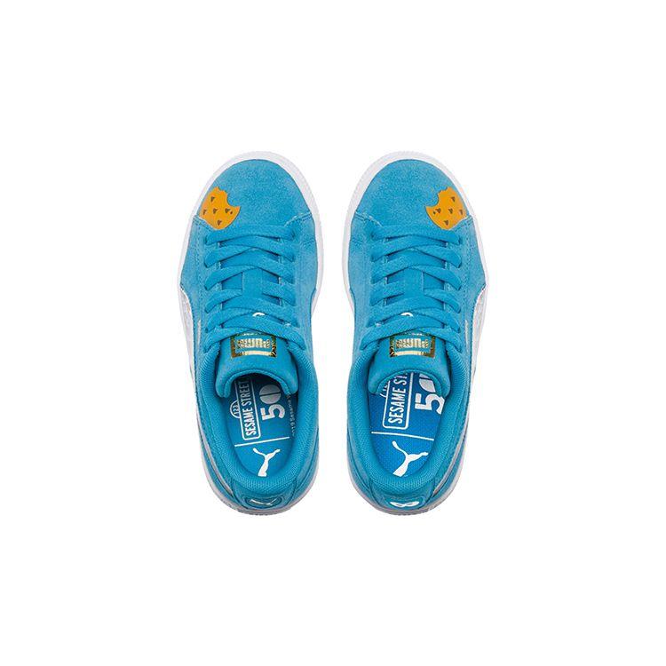 Puma Sesame Street X  Suede Statement Casual Lightweight Low-Top Kids Sneakers Kids Sneakers Blue 370383-01