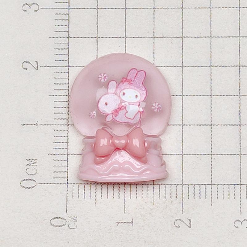 

10Pcs Animation Cute Animation Rabbit, Crystal Ball, Bow, Peach Heart, Cake Scrapbook Craft Diy Miniature Ornament Accessories A7