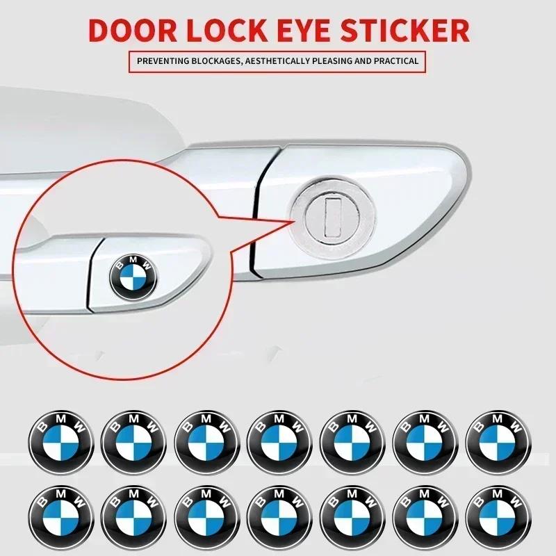 E60 New 10Pcs Car Styling Lock Keyhole Stickers Decoration Protection For BMW M Performance E36 E60 E90 X2 X1 X3 X5 E46 E39 E70