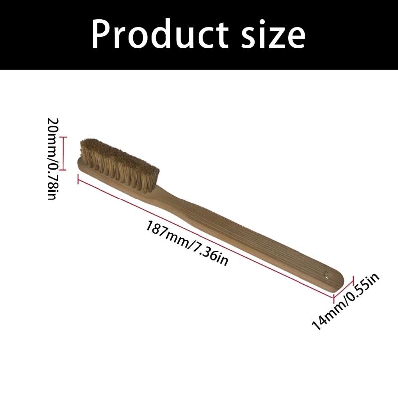 Rock Climbing Hold Brush With Dense Brush Head and Wooden Handle for Dust Removal, Hold Care Tool for Indoor Climbing Areas and Preparation