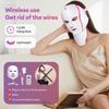 Newly Upgraded LED Face Mask with Neck Wireless 7 Colors Photon LED Facial Mask Repair Skin Rejuvenation Firming Beauty Tool