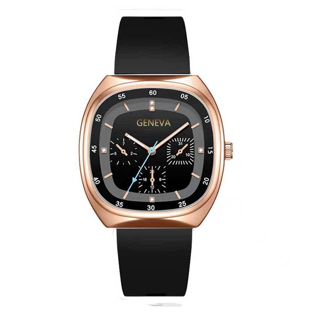 

«Универсальные кварцевые часы Green Square — модный цифровой светящийся дизайн для пар» One Size