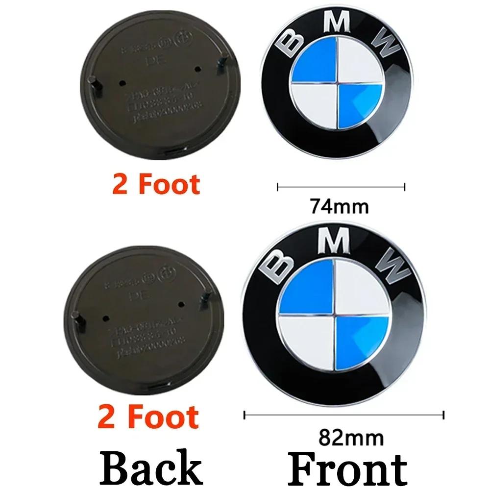 74/82mm Car Hood Front Rear Trunk Emblem Badge Replacement For BMW E36 E46 E53 E90 E60 E61 E93 E87 X1 X3 X5 X7 F30 F20 M F10 E28