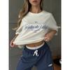 Women's Pure Cotton Short Sleeve Raglan T-Shirt Loose Base Layer