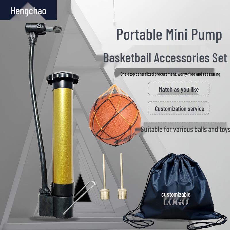 High-Pressure Mini Foot Pedal Pump for Basketball, Football & Bicycle