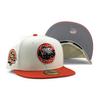 [New Era] Cap 59FIFTY Houston Astros MLB 45TH ANNIVERSARY GREY BOTTOM FITTED CAP CREAM HOUSTON ASTROS 5950 Hat Color Bottom Sz 7-12 [Used]