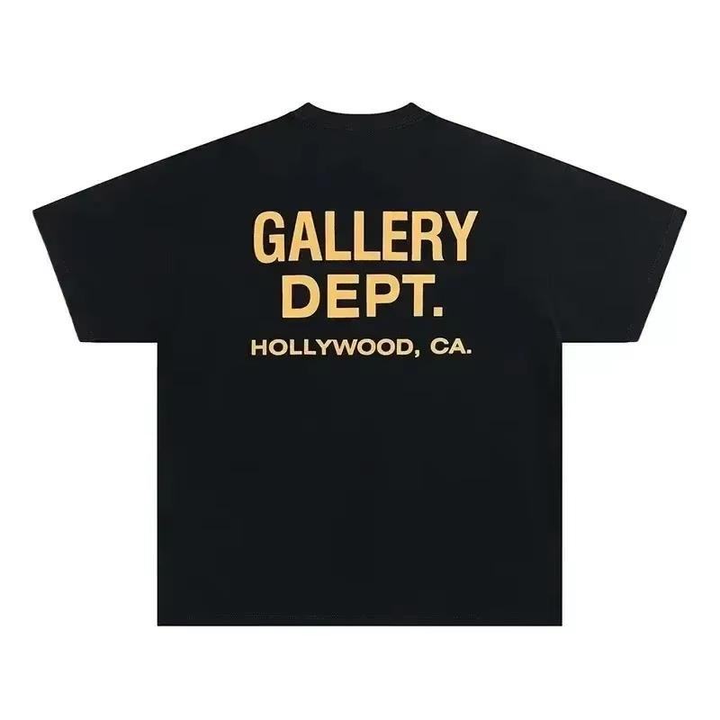 2026 Venta Caliente Camiseta Vintage High Street Camisa Estampada Moda Letra Estampada Camiseta para Hombre y Mujer Camiseta Casual con Cuello Redondo Top de Marca de Verano