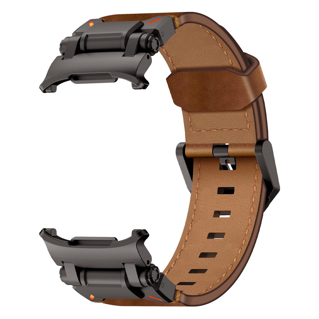 Kožený řemínek na hodinky pro Samsung Galaxy Watch Ultra 47mm s nerezovou sponou