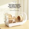 Transparent Hamster Cage Luxury Villa for Syrian Dwarf Gerbil Mouse Enclosure Tank Acrylic Rodent Habitat Cage with Accessories