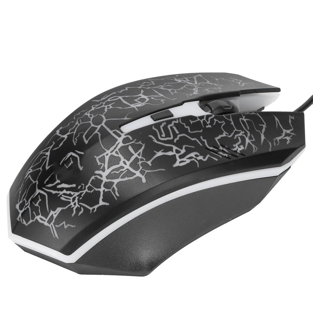 Wired Mouse Black USB Port Gaming Office Business Luminous Optical Computer Accessories