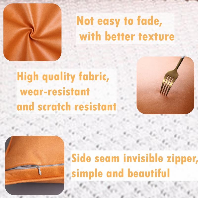 New Solid Color Cushion Cover Candy Color Pillowcase Waterproof Office Sofa Cushion Cover Home Living Room Decoration 45*45 cm