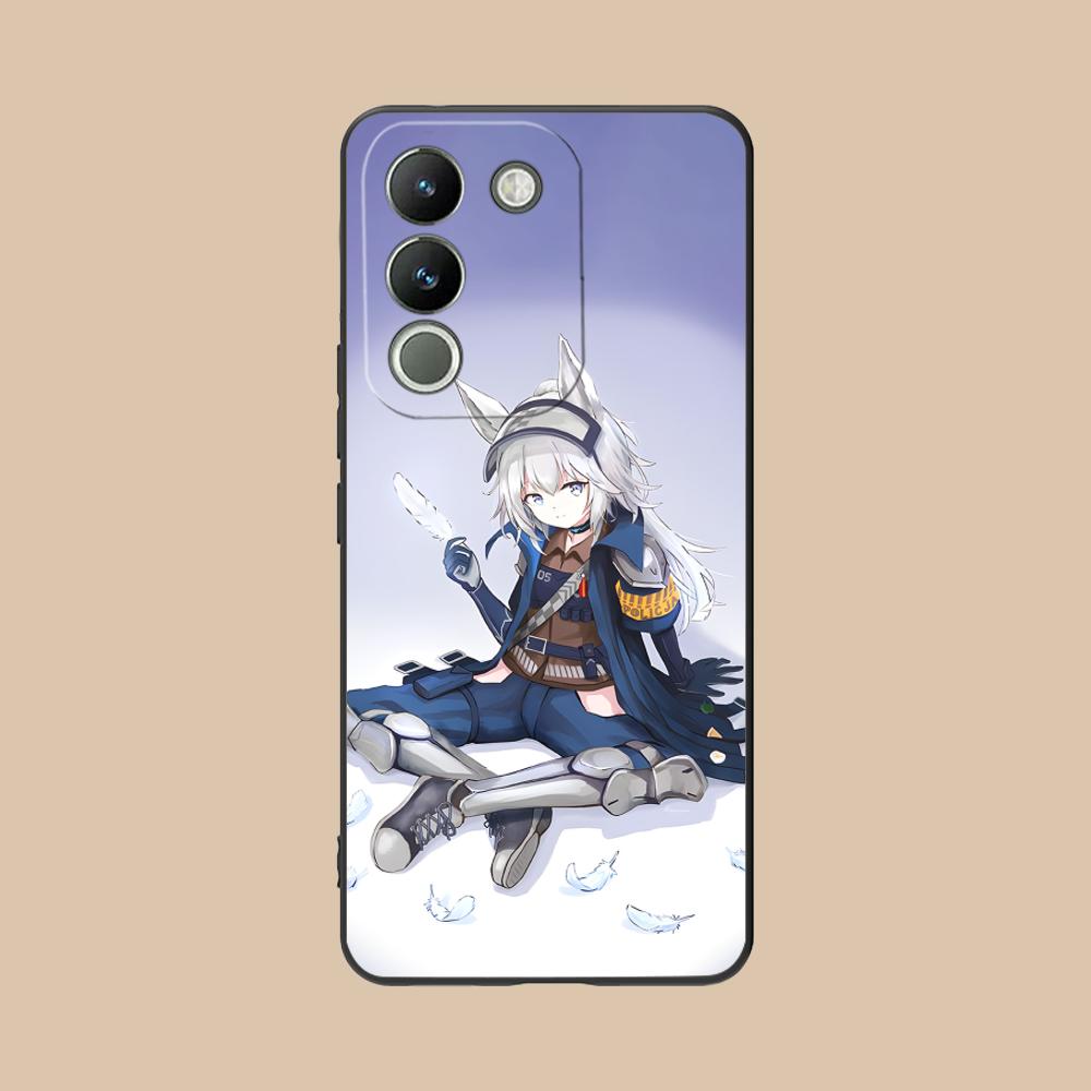 Arknights Grani Matte TPU Mobile Phone Case for VIVO Y77 76 75 74 73 72 58 56 55 51 50 38 36 Y19 Y18 Y03 Y01 5G Colorful Cover