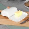 BUTTER DISH CERAMIC BUTTER DISH WHITE 139678