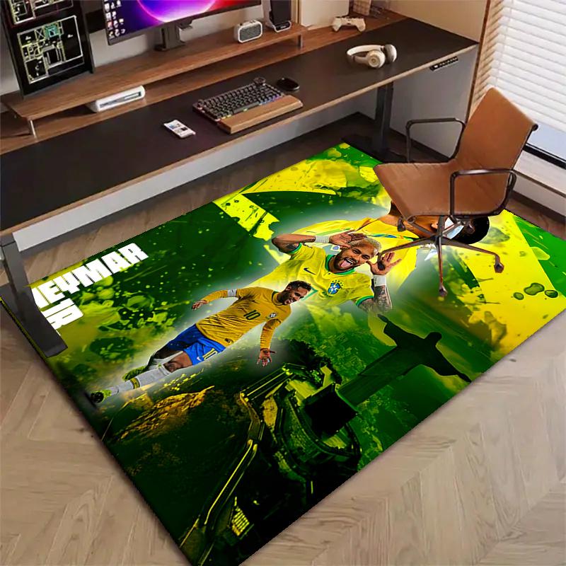 1pc Neymar14 Design Printed Area Rug Carpet for Bedroom Living Room Home Decor Rugs Mat Non Slip Mat Rug for Bedside