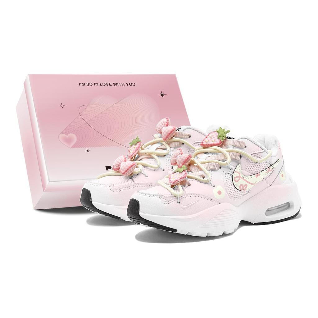 Nike Air Max Fusion Rutschfest Rutschfest Niedrig geschnitten Y2k Laufschuhe Damen Rosa Gelb CJ1671-100(TeamS2-S-BOX)