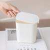 Portable Mini Desktop Bin Plastic Garbage Can Clean Workspace Bedroom Trash Can  Laundry Room