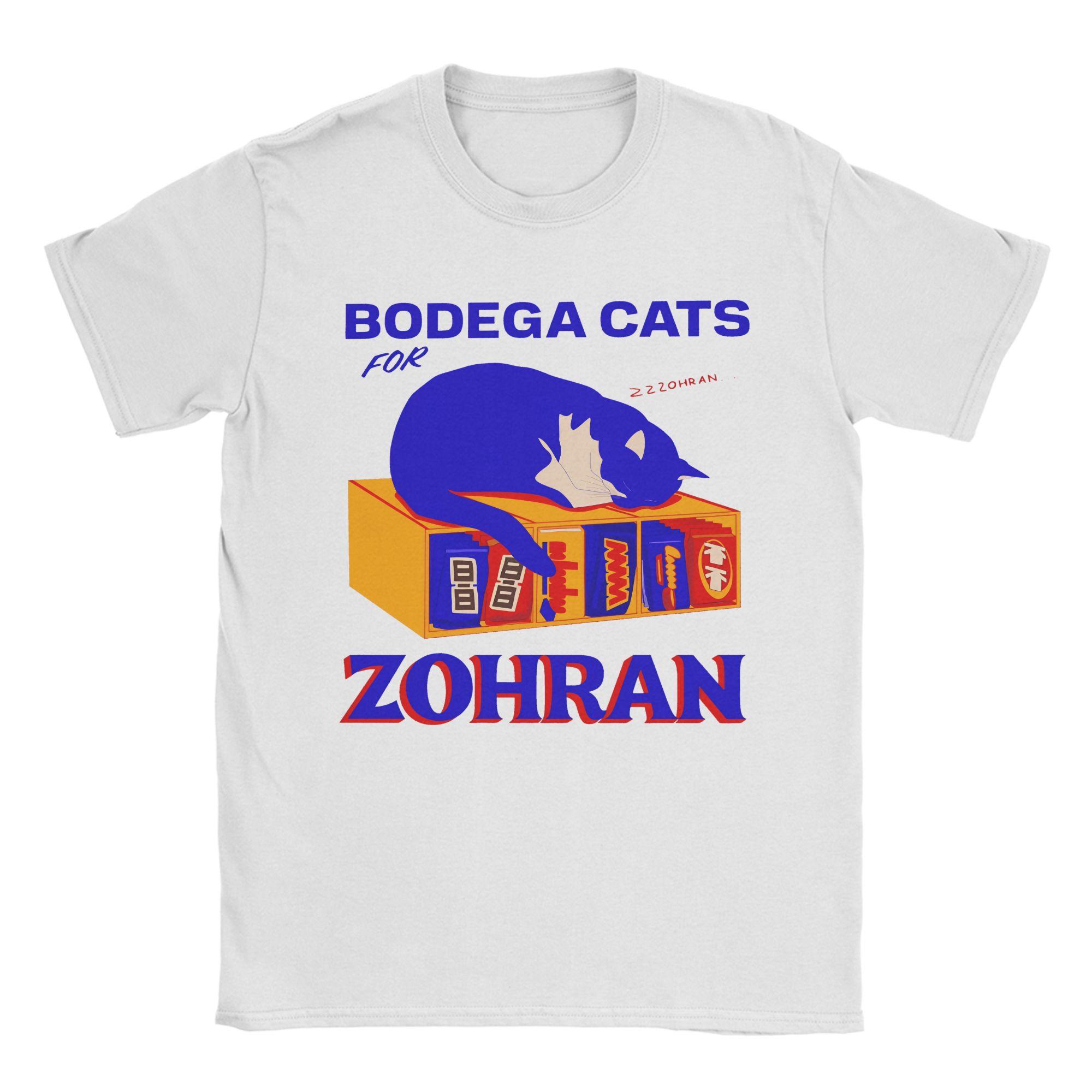Zohran Mamdani Herren T-Shirt Lässiges T-Shirt Kurzarm Rundhals T-Shirt Baumwolle Klassische Oberteile L