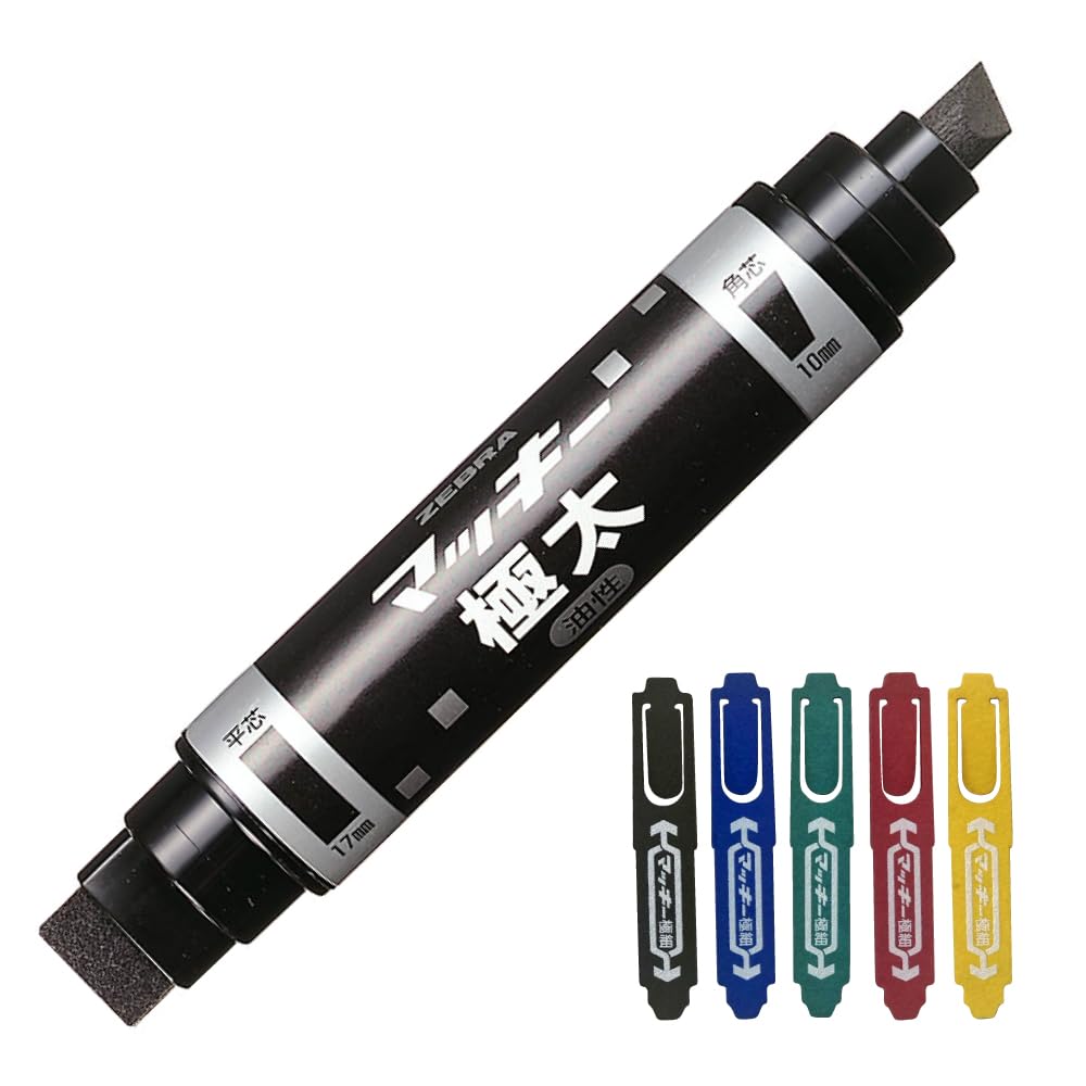 

Перманентная ручка Zebra Mackie Extra Thick Black Mackie Pattern Clip MC-EB-450-BKT-MKC-AZ
