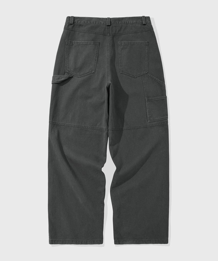 KIIMUIR Garment-Washed Carpenter Pants_Charcoal