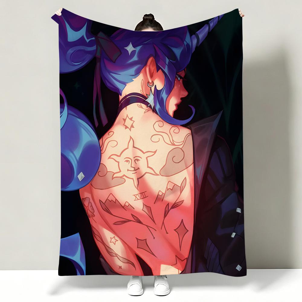 Game D-Deadlock Throw Soft Warm Flannel Throw Blanket, Multi-use for Sofa Bed Office Nap