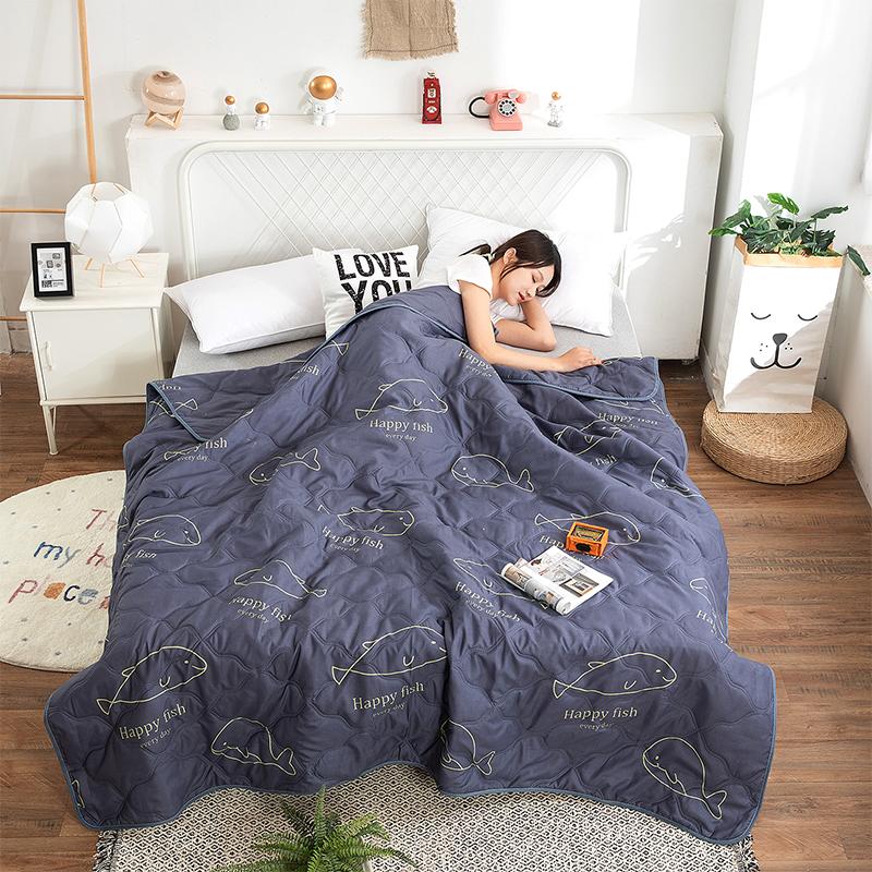 Cute Rubber Duck Summer Quilt Cartoon Ducks Gifts Bedspread Thin Comforter All-Season Quilted Air Conditioner Quilts For Bedroom