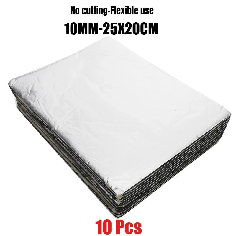 2*0.5M 5/10mm Car Sound Mat Proofing Deadener Heat Insulation Mat for Auto Van Deadening Insulation Mat Car Accessories Interior