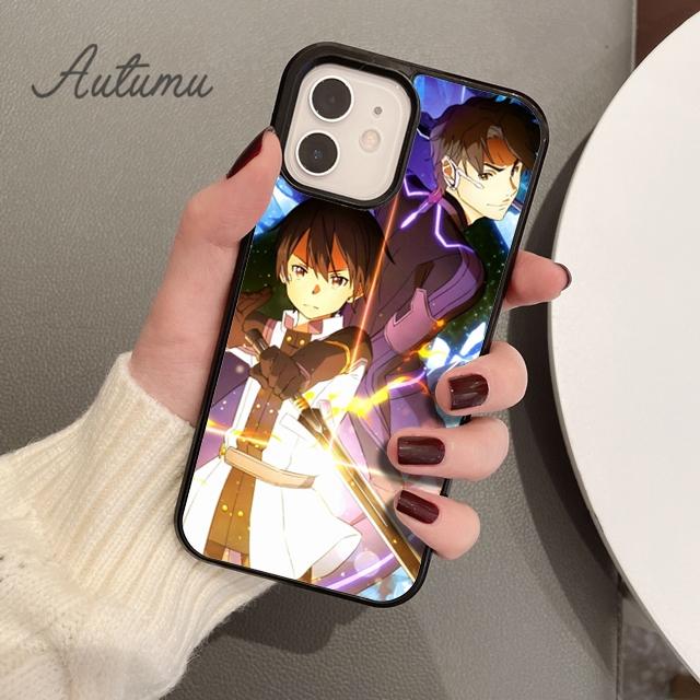 

Чехол для телефона Kirito Sword Art Online для iPhone 11 12 13 14 Pro Max mini X XR XS SE 2020 6S 7 8 Plus Samsung Galaxy S21 S22 Samsung S22ultra
