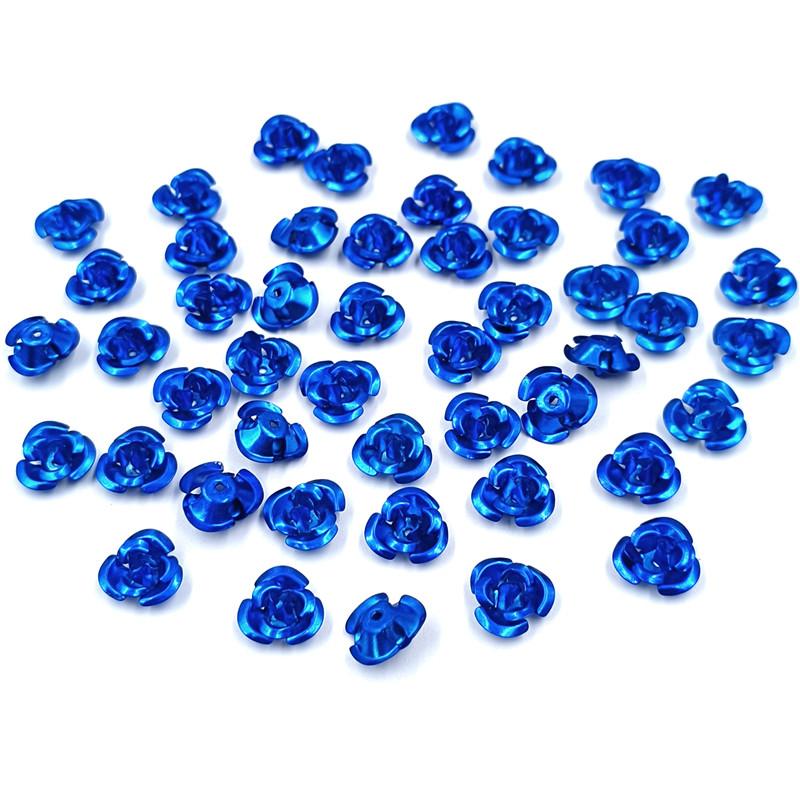 100/150/200 Stück Rosenblüten lose Perlen 8 10 12 mm Anhänger Großhandel DIY für Halskette Armband Schmuckherstellung