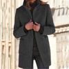 Women's Casual Fashion Solid Color Stand Collar Single Breasting Coat