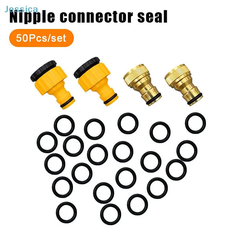 Leak-Proof Rubber O-Rings for Brass Hose Connectors | High Elasticity Sealing Rings for Garden Water Pipe Joints