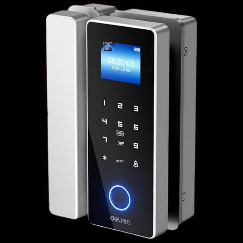 Deli AL195 Smart Bluetooth Fingerprint Glass Door Lock