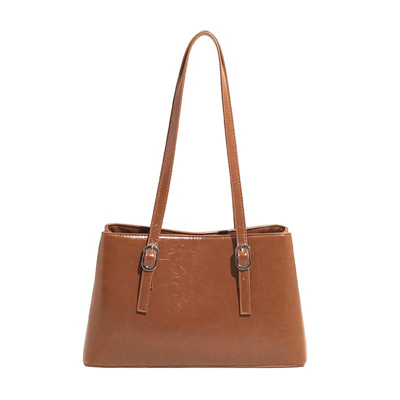 Retro large-capacity shoulder tote bag women's autumn new niche design hand-held underarm bag trendy women's bag