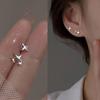 1 Pair Light Luxury Asymmetry Advanced Sense Star Ear Studs Earrings Accessories