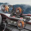 Powerful Silent 3-Head USB Car Fan, 24V for Trucks, 12V for Vans