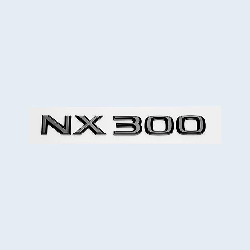 Car Trunk ABS Chrome Gloss Black Letters Logos Badge Emblem Decals Styling Sticker For Lexus NX NX200 NX300 NX200t Accessories