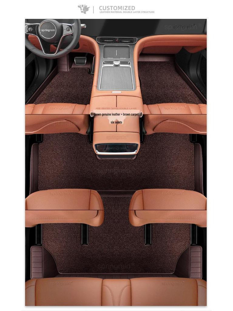 AITO M5 Ultra M7 Pro M8 Max M9 Electric Leather Car Floor Mats