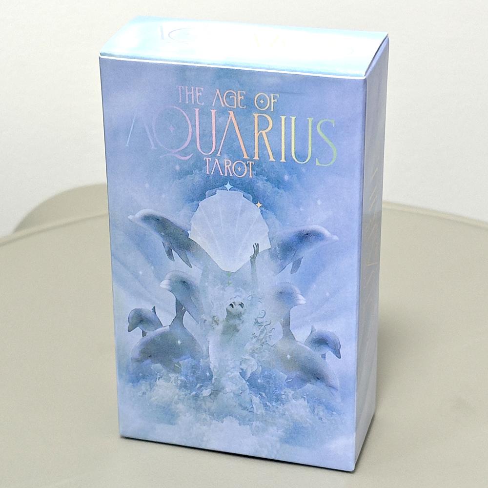 El Tarot de la Era de Acuario 10.3*6cm 78 Cartas de Tarot Basadas en el Sistema Rider-waite con 3 Cartas de Instrucción