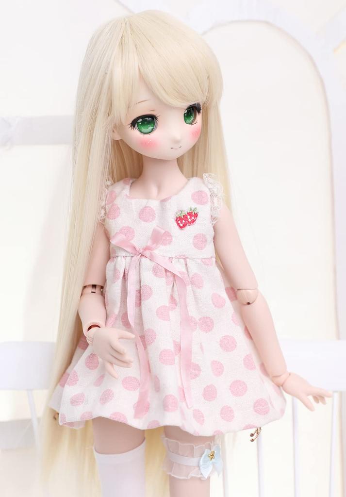 Linfairy Comb Size Doll Wig for BJD Long Hair + 1/3 (Blonde)